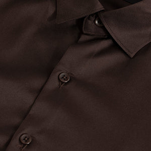Double Cuff Walnut Brown Shirt