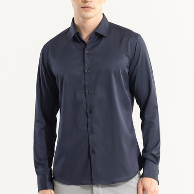 Double Cuff Navy Shirt