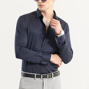 Double Cuff Navy Shirt