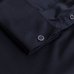 Double Cuff Navy Shirt