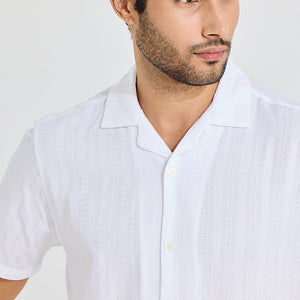 Twisted Line White Shirt