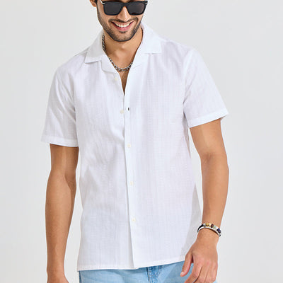 Twisted Line White Shirt