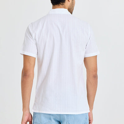 Twisted Line White Shirt