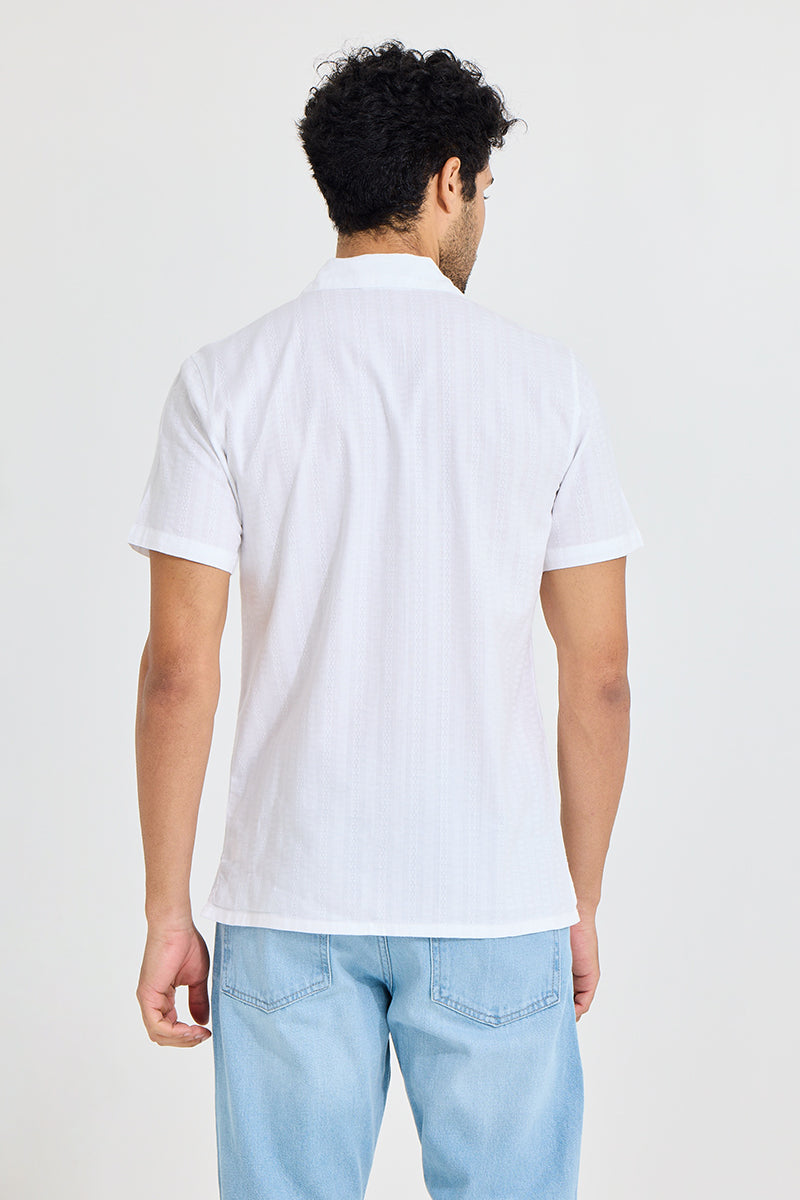 Twisted Line White Shirt