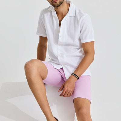 Parallel Wave Design White Shirt