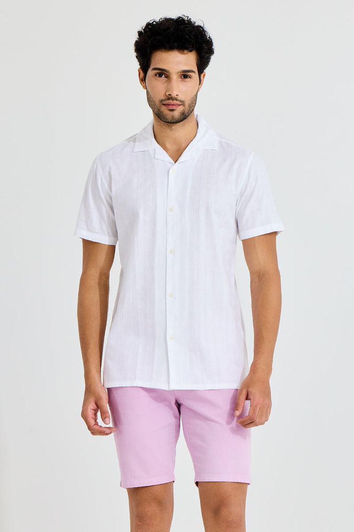 Quadfour Line White Shirt