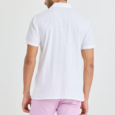 Quadfour Line White Shirt