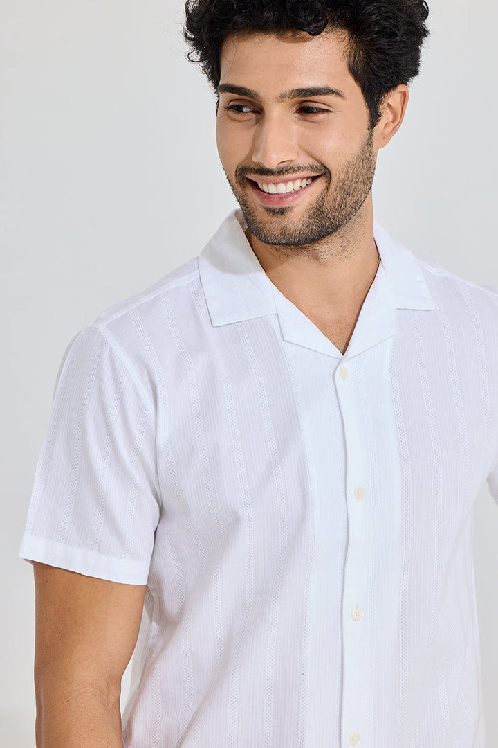 Mini Quadfour Line White Shirt