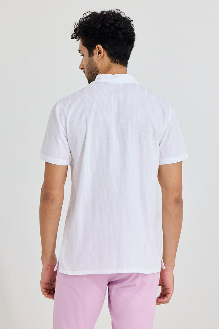 Mini Quadfour Line White Shirt