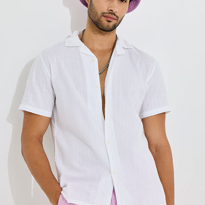 Coiled Strand White Shirt