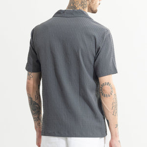 Absolute Seer Sucker Elephant Grey Shirt