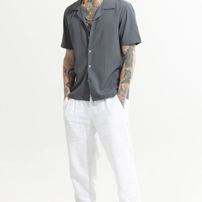 Absolute Seer Sucker Elephant Grey Shirt