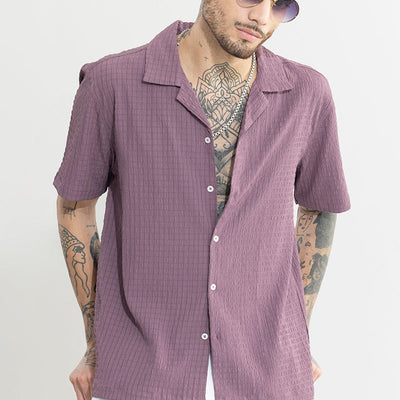 Absolute Seer Sucker Purple Shirt