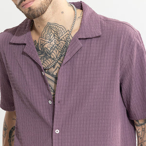 Absolute Seer Sucker Purple Shirt