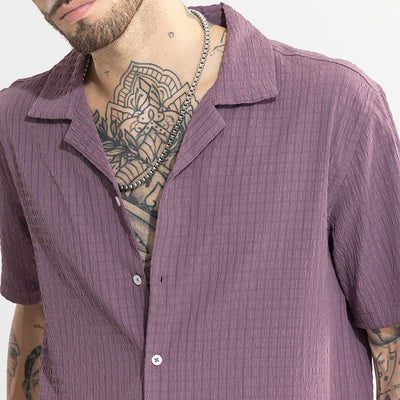 Absolute Seer Sucker Purple Shirt