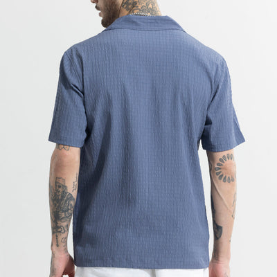 Absolute Seer Sucker Liberty Blue Shirt