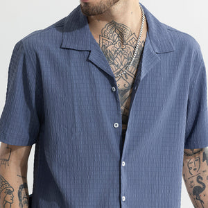 Absolute Seer Sucker Liberty Blue Shirt