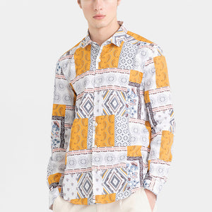 Pixel Patches White Shirt