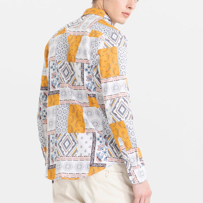 Pixel Patches White Shirt