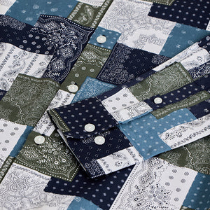 Mosaic Boteh Blue Shirt