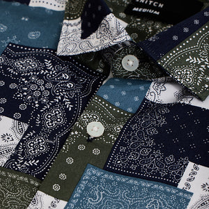 Mosaic Boteh Blue Shirt