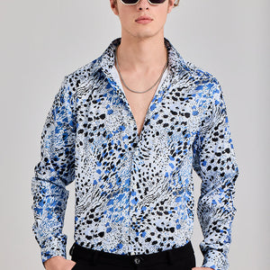 Cheetard Blue Shirt