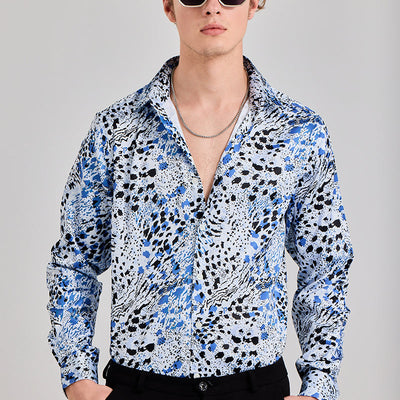 Cheetard Blue Shirt