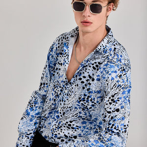 Cheetard Blue Shirt