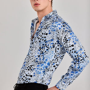 Cheetard Blue Shirt