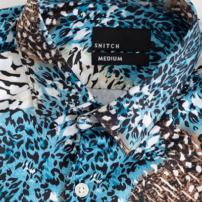 Wild Whisker Blue Shirt