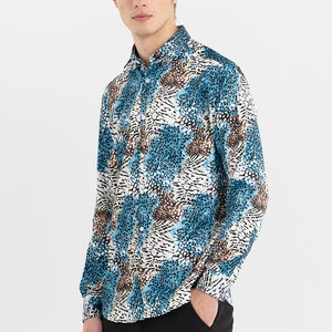 Wild Whisker Blue Shirt
