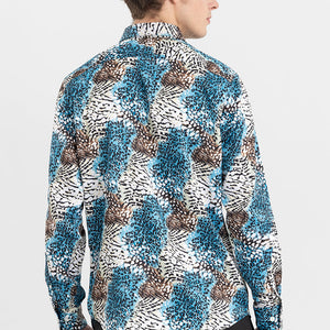 Wild Whisker Blue Shirt