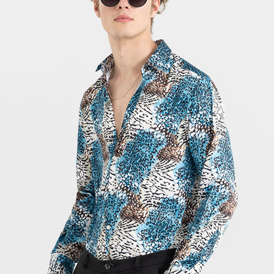 Wild Whisker Blue Shirt