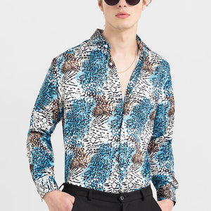Wild Whisker Blue Shirt