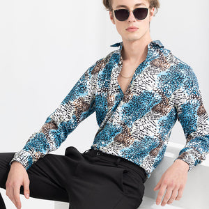Wild Whisker Blue Shirt