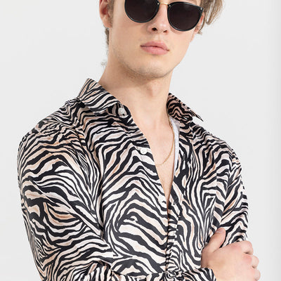 Zebra Zenith Black Shirt