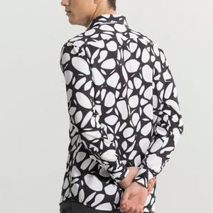 Abstracto Pebble White Shirt