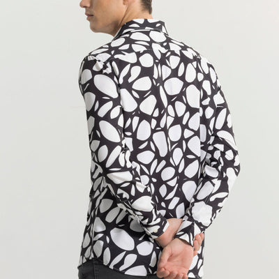 Abstracto Pebble White Shirt