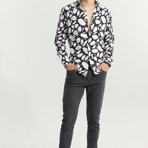 Abstracto Pebble White Shirt