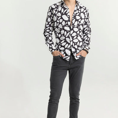 Abstracto Pebble White Shirt