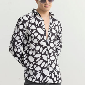 Abstracto Pebble White Shirt