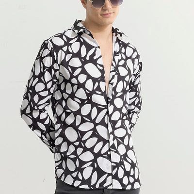 Abstracto Pebble White Shirt