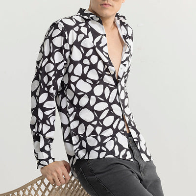 Abstracto Pebble White Shirt