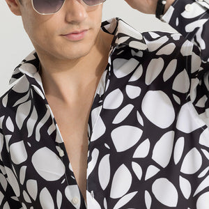 Abstracto Pebble White Shirt