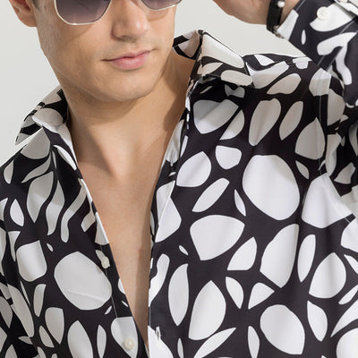 Abstracto Pebble White Shirt