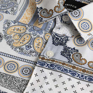 EthnoElegance Blue Shirt