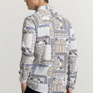 EthnoElegance Blue Shirt