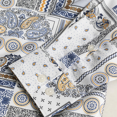 EthnoElegance Blue Shirt