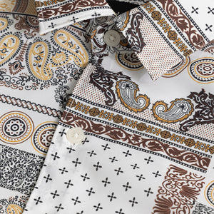 EthnoElegance Brown Shirt