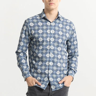 Element Motif Blue Shirt